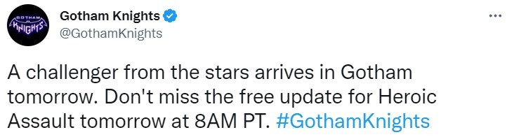 《哥谭骑士》首次内容更新 添加新模式“英雄突击”