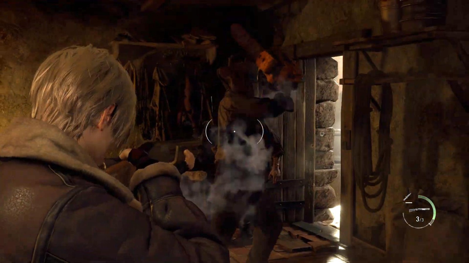 《生化危机4:重制版》Demo实机演示 里昂大战电锯人