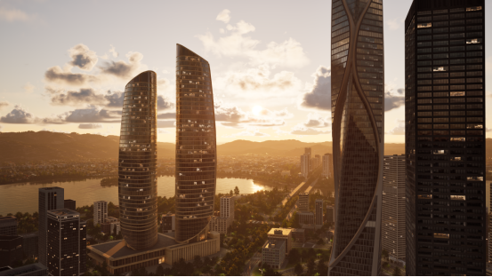 中国团队打造UE5城建游戏《城市蓝图》