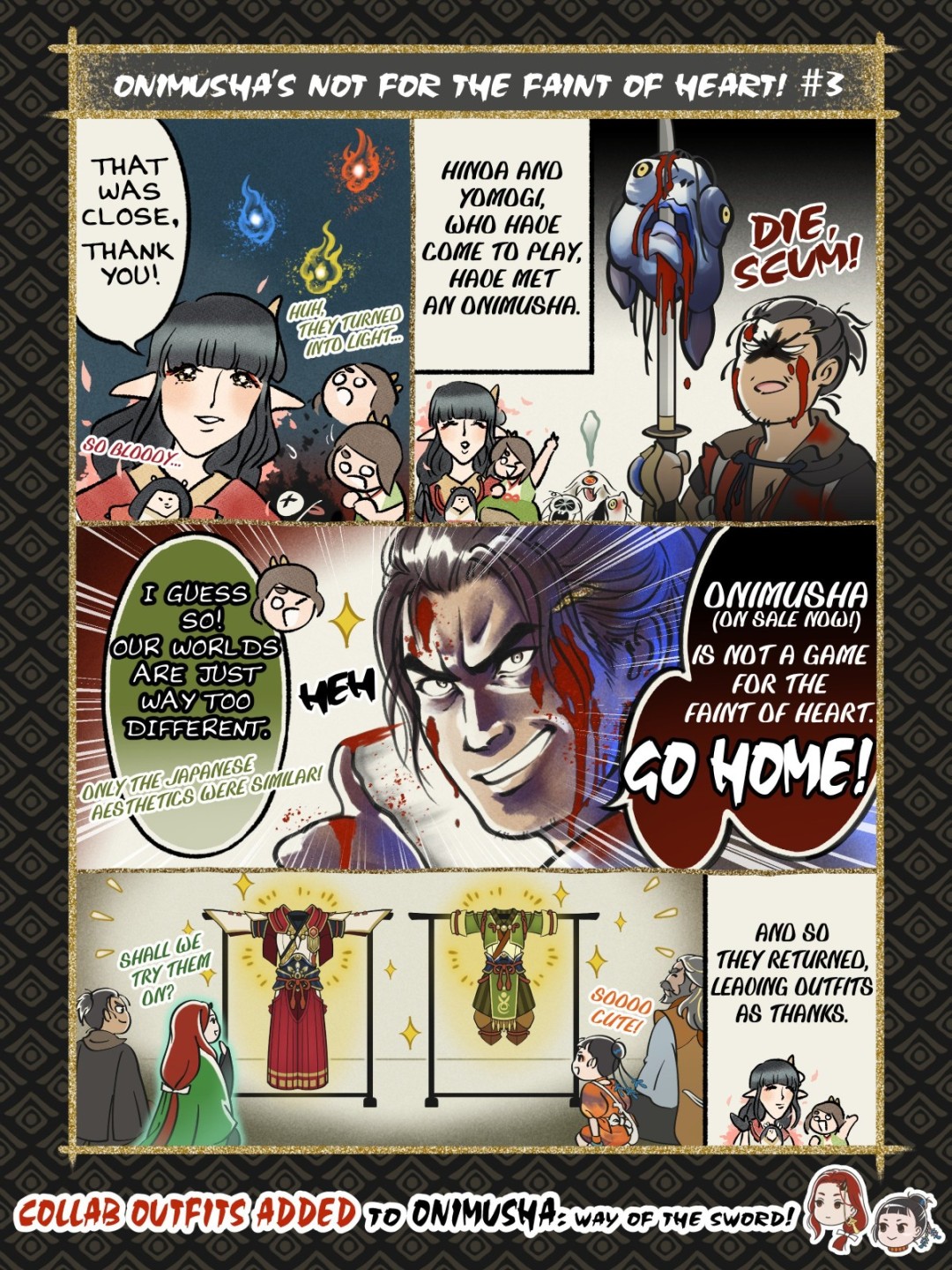 《鬼武者:剑之道》免费DLC上线 联动《怪物猎人:崛起》推出合作服装