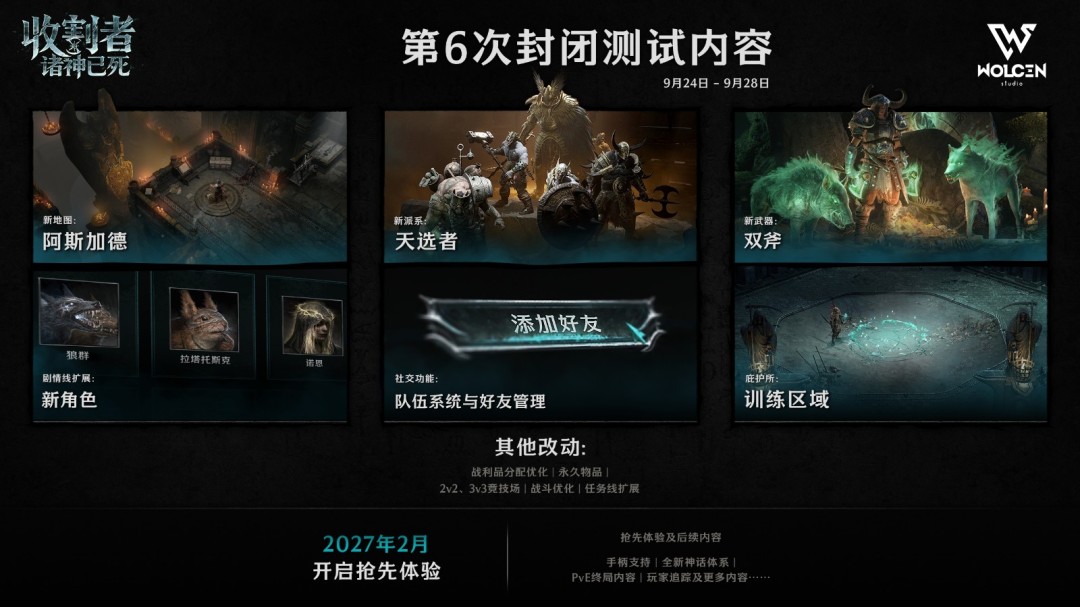 类暗黑撤离ARPG《收割者:诸神已死》将于2027年2月上线Steam,9月24日测试开启
