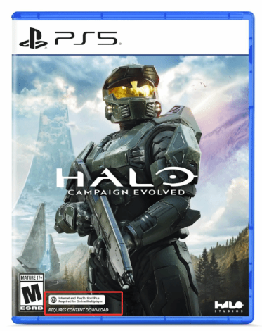 《光环战役进化》PS5实体盘需联网! 收藏价值大打折扣